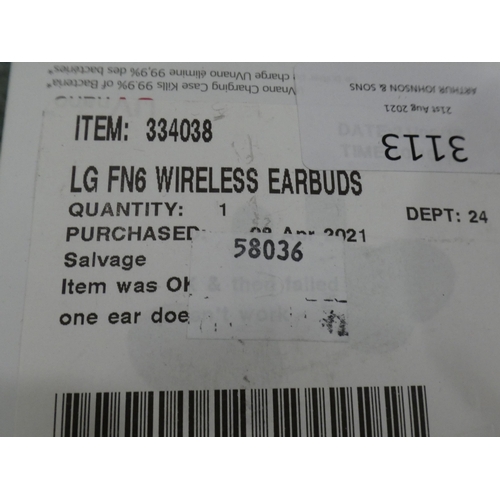 3113 - LG Tone Black Wireless Headset (232-144) * This lot is subject to VAT