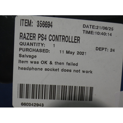 3119 - Razer PS4 Raiju Tournament Edition Controller (232-224) * This lot is subject to VAT