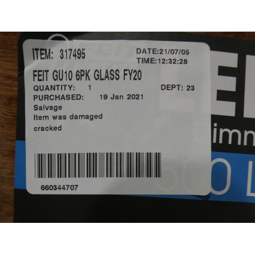 3120 - Feit GU10 Glass Dimmable Bulbs (232-372) * This lot is subject to VAT