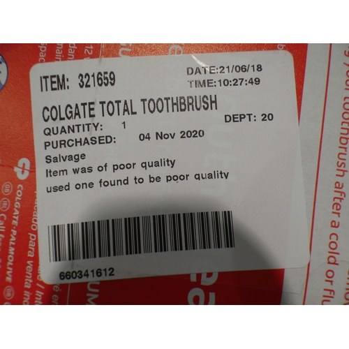 3125 - Pack of Colgate Total Advanced Toothbrushes (232-96) * This lot is subject to VAT