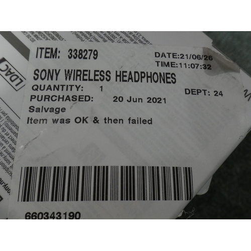 3139 - Sony Wireless Headphones (model:- WHH910NB), RRP £129.99 + VAT (232-266) * This lot is subject to VA... 