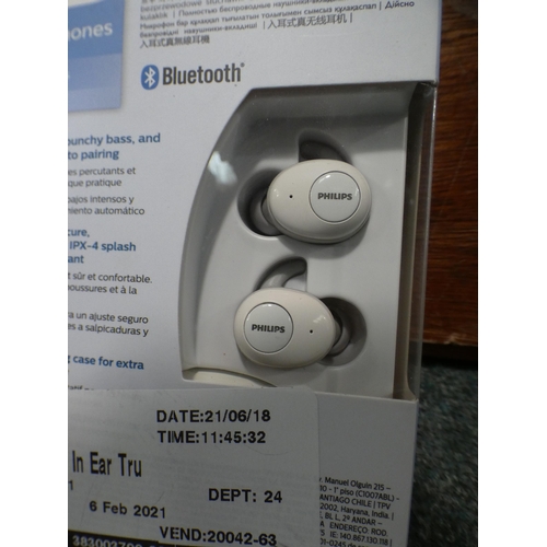 3150 - Philips White Ear Pods (model:- TAT3215WT/00) (232-100) * This lot is subject to VAT