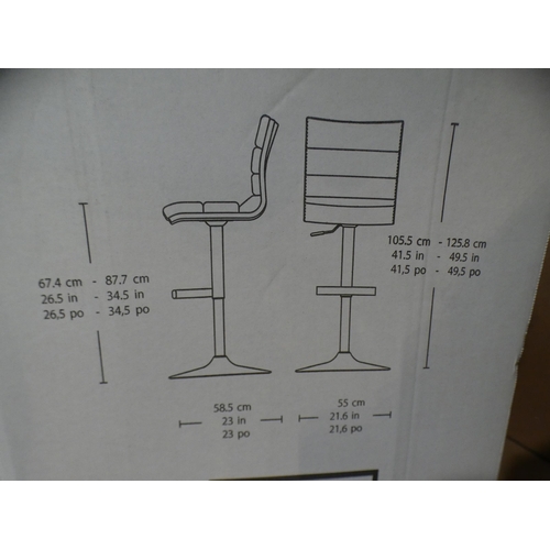 3167 - Grey Gaslift Bar Stool (model:- CCAGLBST-3) (232-251) * This lot is subject to VAT