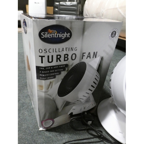 3182 - Silentnight Turbo Oscillating Fan (model:- 38190) (232-9) * This lot is subject to VAT