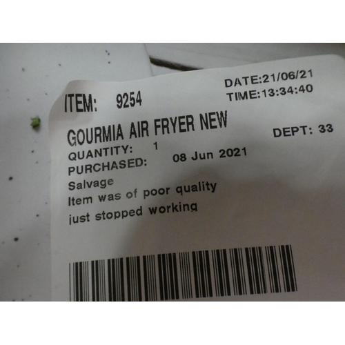 3183 - Gourmia Air Fryer (232-3) * This lot is subject to VAT