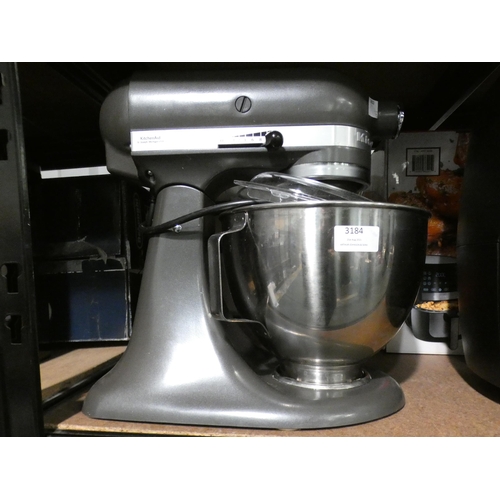 3184 - KitchenAid Slate Stand Mixer (model:- 5KSM95PSBSZ), RRP £269.99 + VAT (232-12) * This lot is subject... 