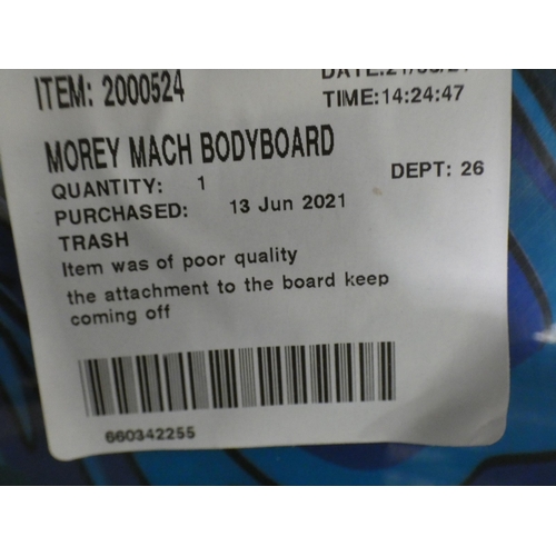 3189 - Morey Mach11 Bodyboard (232-26) * This lot is subject to VAT