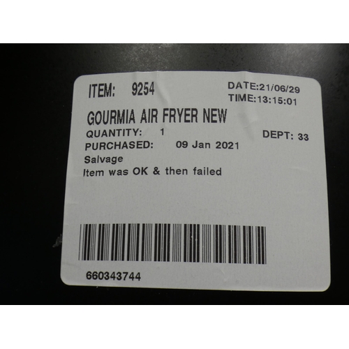 3196 - Gourmia Air Fryer (232-277) * This lot is subject to VAT