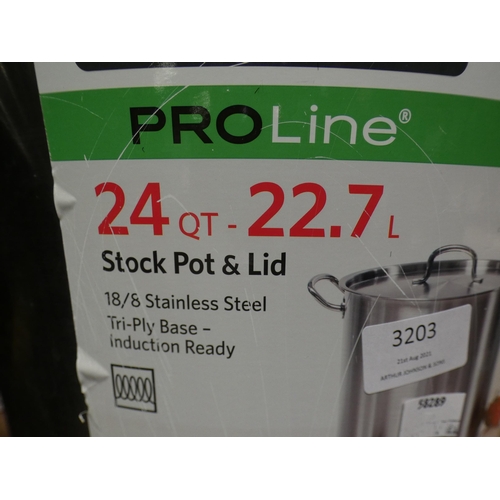 3203 - Tramontina Stock Pot (22.7ltr) (232-301) * This lot is subject to VAT