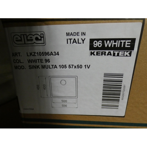 3211 - Elleci white sink multa  57- 50 * this lot is subject to vat