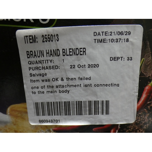 3222 - Braun Hand Blender (232-285) * This lot is subject to VAT