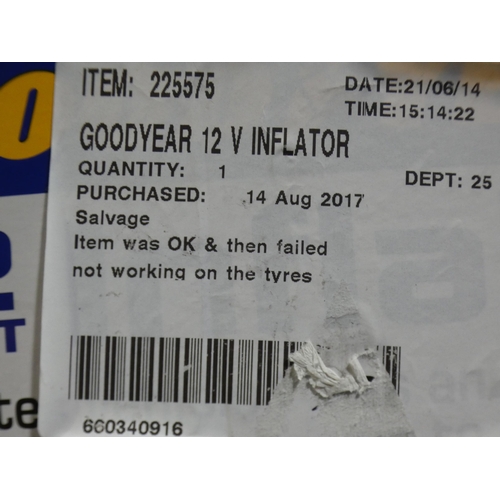 3238 - Goodyear 12v Inflator (GY16CUK) (232-44) * This lot is subject to VAT