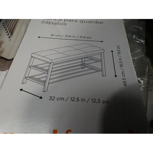 3259 - Neatfreak Shoe Storage Bench (232-57) * This lot is subject to VAT