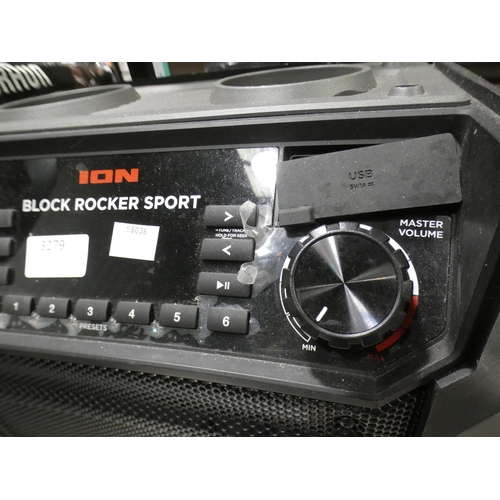 3279 - Ion Block Rocker Sport Bluetooth Waterproof Speaker, RRP £139.99 + VAT (232-131) * This lot is subje... 