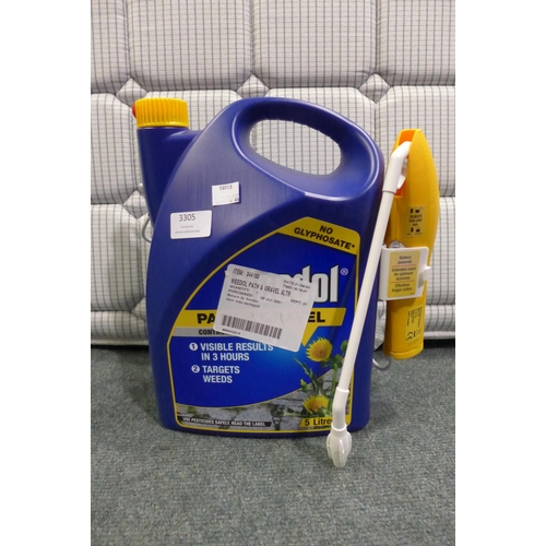 3305 - Powerspray Weedol Path & Gravel (5ltr) (232-428) * This lot is subject to VAT