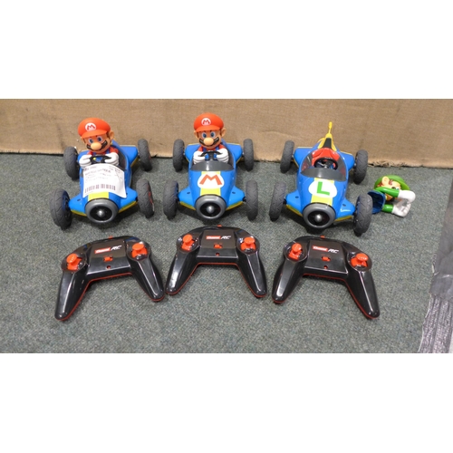 3314 - Three Mario Kart Single (Remote Control) (232-385, 386, 387) * This lot is subject to VAT