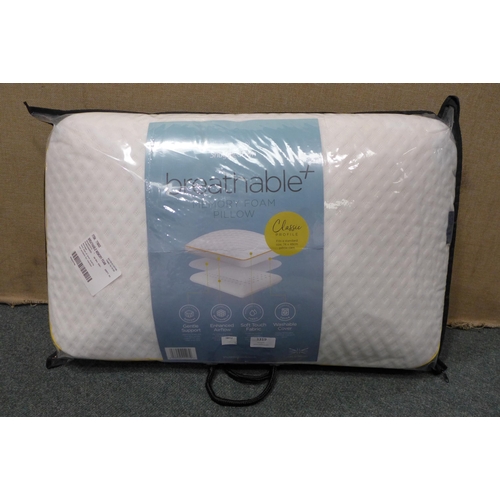 3319 - Breathable Memory Foam Pillow (232-383) * This lot is subject to VAT