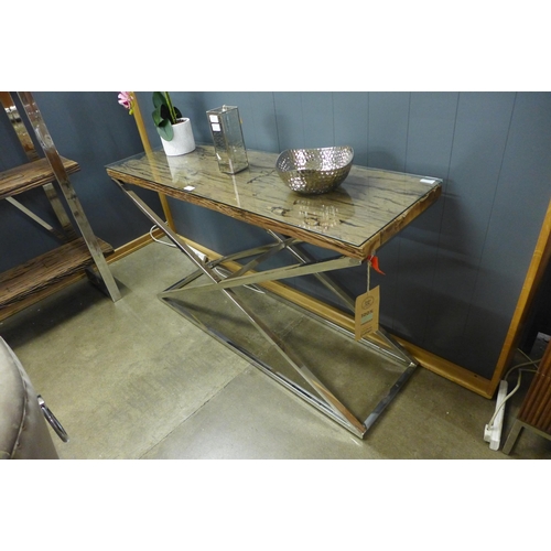 1349 - A Chennai console table (uneven marks)