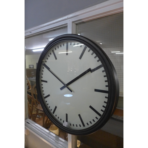 1417 - A large black station clock (2079954)   #