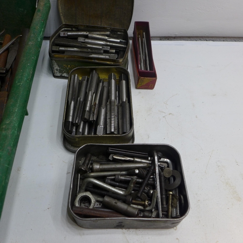 2001 - Green tray of taps, dies & engineering tools