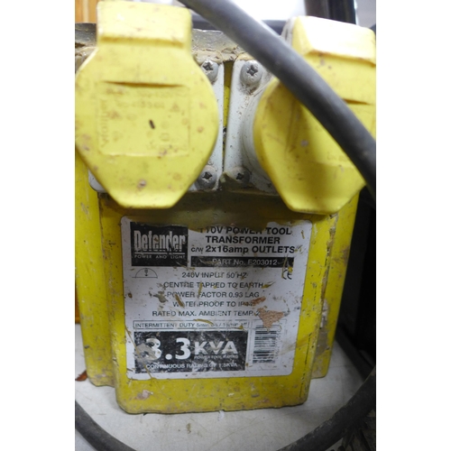 2055 - 3.3 KVA twin outlet transformer - W