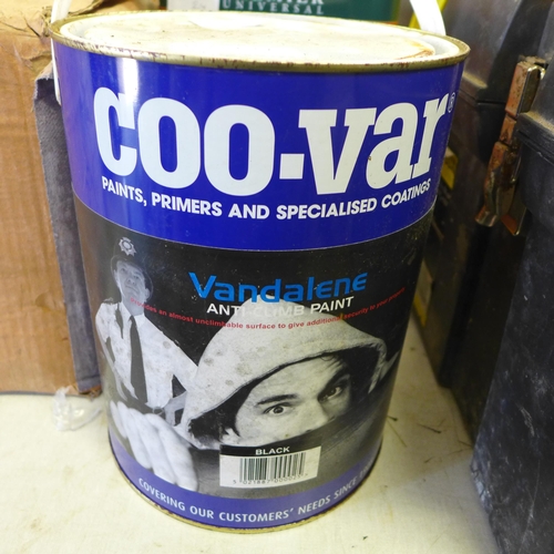 2057 - 4kg/5 ltr approx. black anti-vandal paint (COOVR)