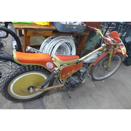 2078 - Speedway bike with in-frame water cooler (good renovation project)