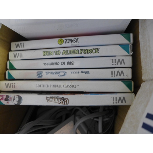 2094 - Wii console with qty. of games - W