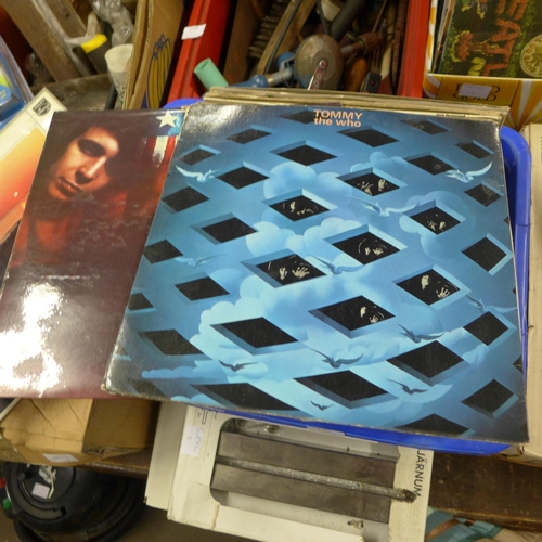 2156 - Box of approx. 50 LPs including The Who, mainly 60's