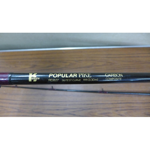 2170 - Kenley Popular pike fishing rod in rod tube