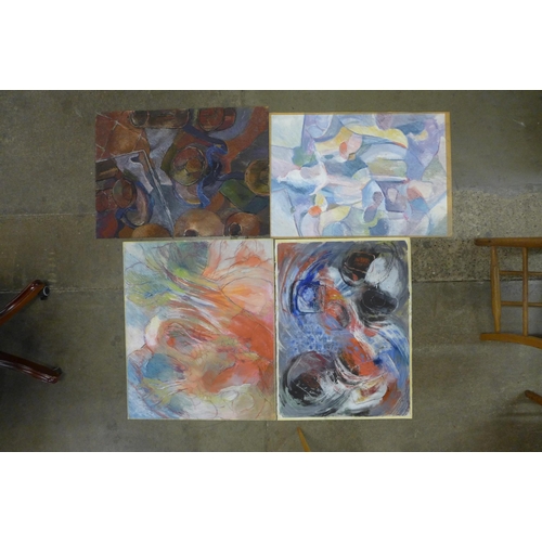 102 - Ruth Cockayne, quantity of unframed works, pastels and watercolours, various sizes