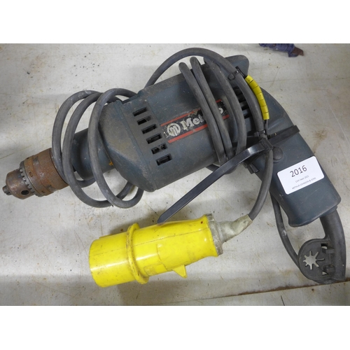 2016 - Bosch 110v 2 speed drill - W