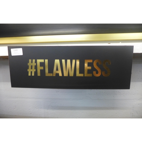 1346 - A Flawless gold foil plaque (1863801)   #