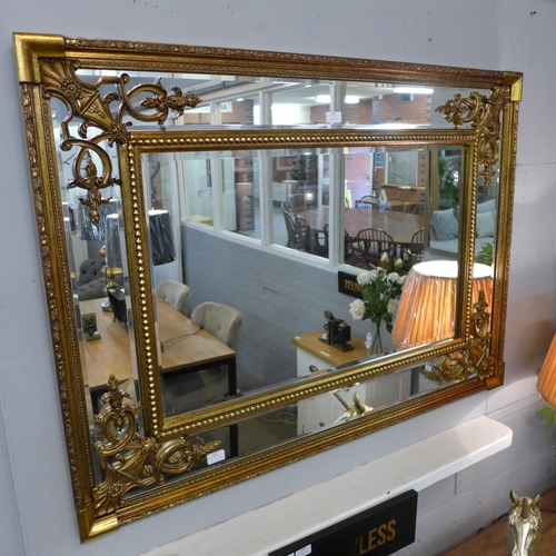 1347 - A gilt French style mirror, H 120cms (M31112)   #
