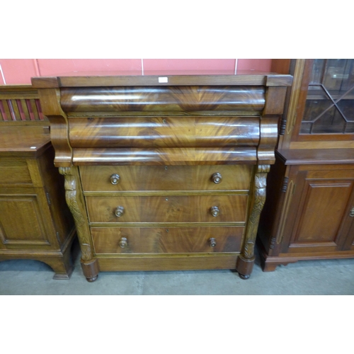 25 - A Victorian Scottish mahogany chest of drawers