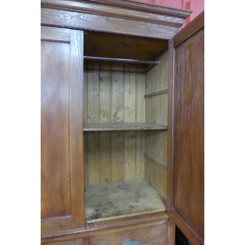 3 - A Victorian oak housekeepers cupboard