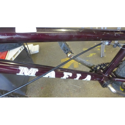 2257 - Mafia purple BMX with Maxxis wheels