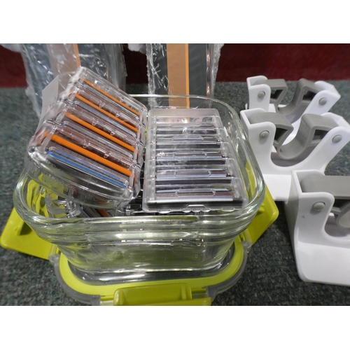 3095 - Duracell Plus C and D batteries, Gillette Fusion Manual blades and Command Broom & Mop Clips     (23... 