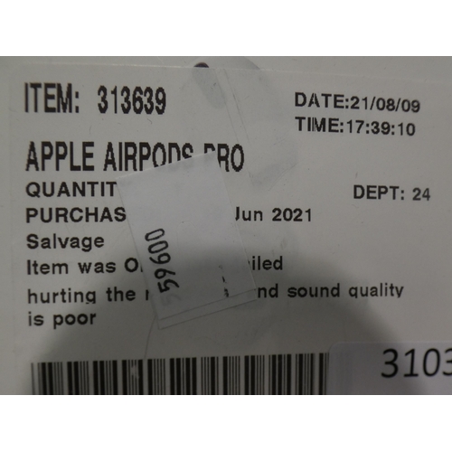 3103 - Apple Airpods Pro (MWP22ZM/A), RRP £189.99 + VAT       (237-303) * This lot is subject to VAT