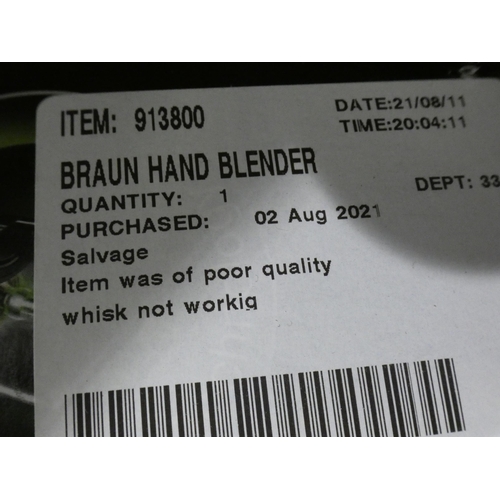 3184 - Braun Hand Blender        (237-269) * This lot is subject to VAT