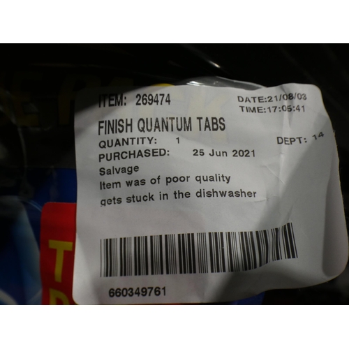 3204 - Finish Quantum Tabs, Finish Quantum Ultimate  Persil Non Bio 130 Wash and Vileda Bucket & Mop Turbo ... 