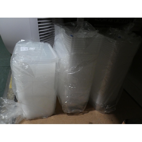 3210 - Jena Plastic Takeaway Containers (650ml)( 234 -59 ) * this lot is subject to vat