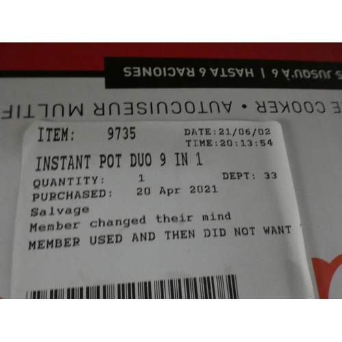 3217 - Instant Pot Duo (9 In 1)( 234 -58 ) * this lot is subject to vat