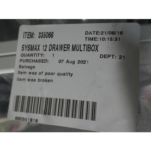3063 - Sysmax 12 Drawer Multibox (237-388) * This lot is subject to VAT