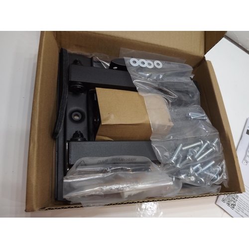 2085 - 10 Small full motion TV wall mounts, unused/boxed