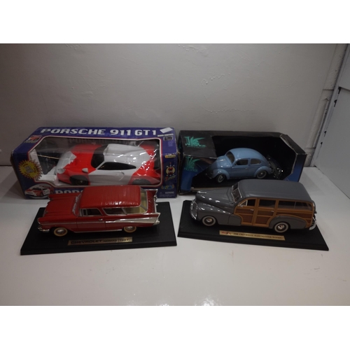 2116 - 3 Model cars with Porsche 911 GTI remote control car