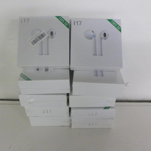 2124 - 10 x i17 TWS 5.0 Bluetooth wireless ear buds