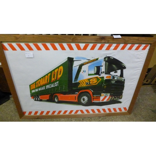 2201 - Eddie Stobart picture on cloth