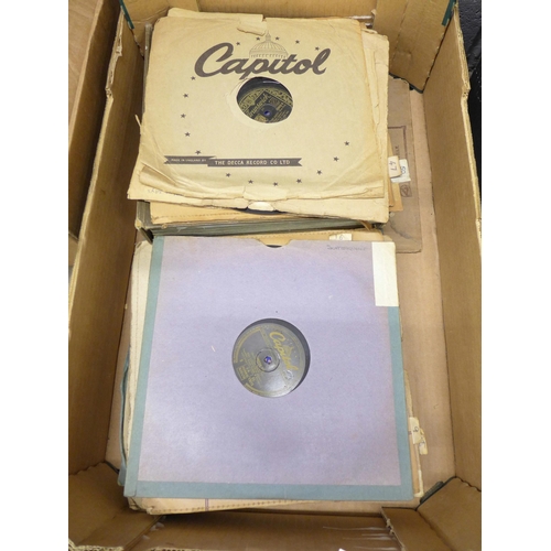 1222 - A box of 78RPM records **PLEASE NOTE THIS LOT IS NOT ELIGIBLE FOR POSTING AND PACKING**