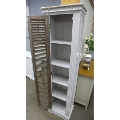 1389 - A Liberty Collection tall louvered cabinet H170cms x W45cms (18880104)  #